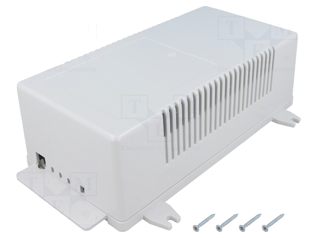 Behuizing: voor voedingseenheid; X: 112mm; Y: 222mm; Z: 72mm; ABS Behuizing: voor voedingseenheid; X: 112mm; Y: 222mm; Z: 72mm; ABS